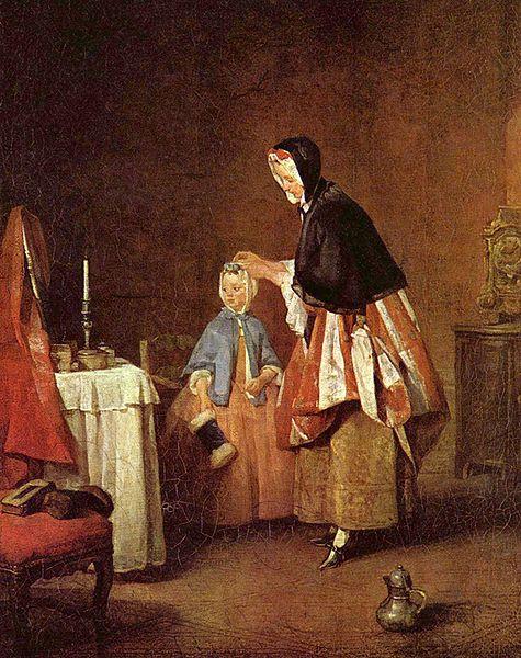 Jean Simeon Chardin Die Morgentoilette